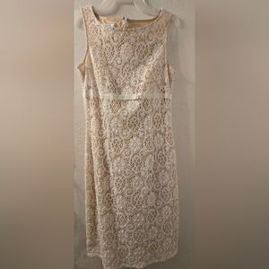 Maggy London Ivory Lace Wedding Dress